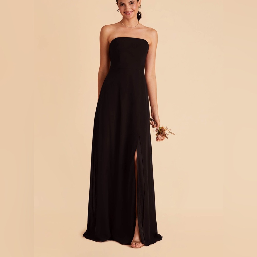 Elegant Black Strapless Evening Dress - Birdy Grey Chris Convertible Chiffon
